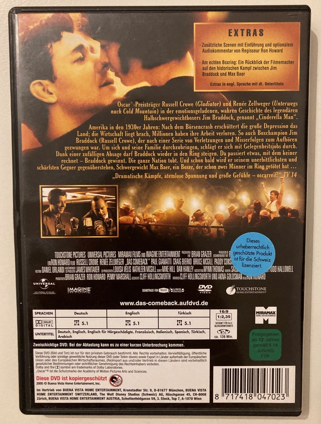 Tutti i DVDs: DVD | CINDARELLA MAN (DAS COMEBACK) – Usato da Basel venduto da Nofretete39 1