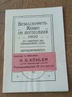 Broschüre / Norddeutscher LLoyd Bremen im Mittelmeer - 1909