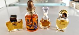 Set von 4 Vintage Miniatur-Parfums (Fendi, Houbigant..
