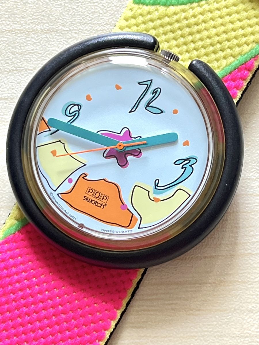 Swatch Orologi: Swatch POP Uhr mit buntem Armband gebraucht – Usato da Grenchen venduto da chththl