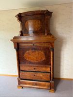 Biedermeier Sekretär mit Hutschachtel Aufsatz
