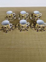 Elegantes Kaffeegeschirr Set 6 Tassen & Untertassen,
