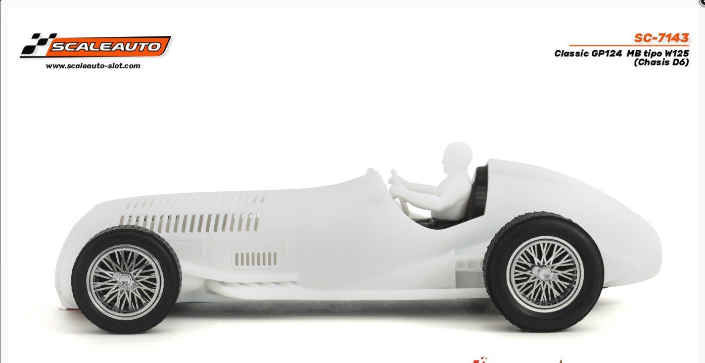 Piste: SC-7143 Scaleauto 1/24, MB W125, Bausatz 'White Kit', – Nuovo e nell'imballaggio originale da Bettlach venduto da Qwert12 2