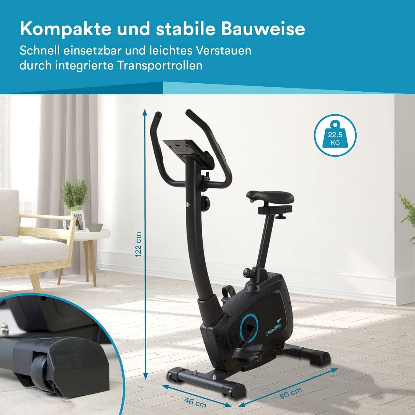 Vélos d'appartement: Skandika Ergometer Bragi schwarz – Neuf avec emballage d'origine à Bottighofen par zaap 6
