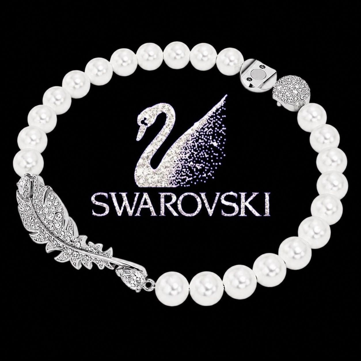 Swarovski Bracelets: SWAROVSKI ARMBAND PERLEN SILBER – Neuf (Voir description) à LUZERN par modeundlifestyle 1