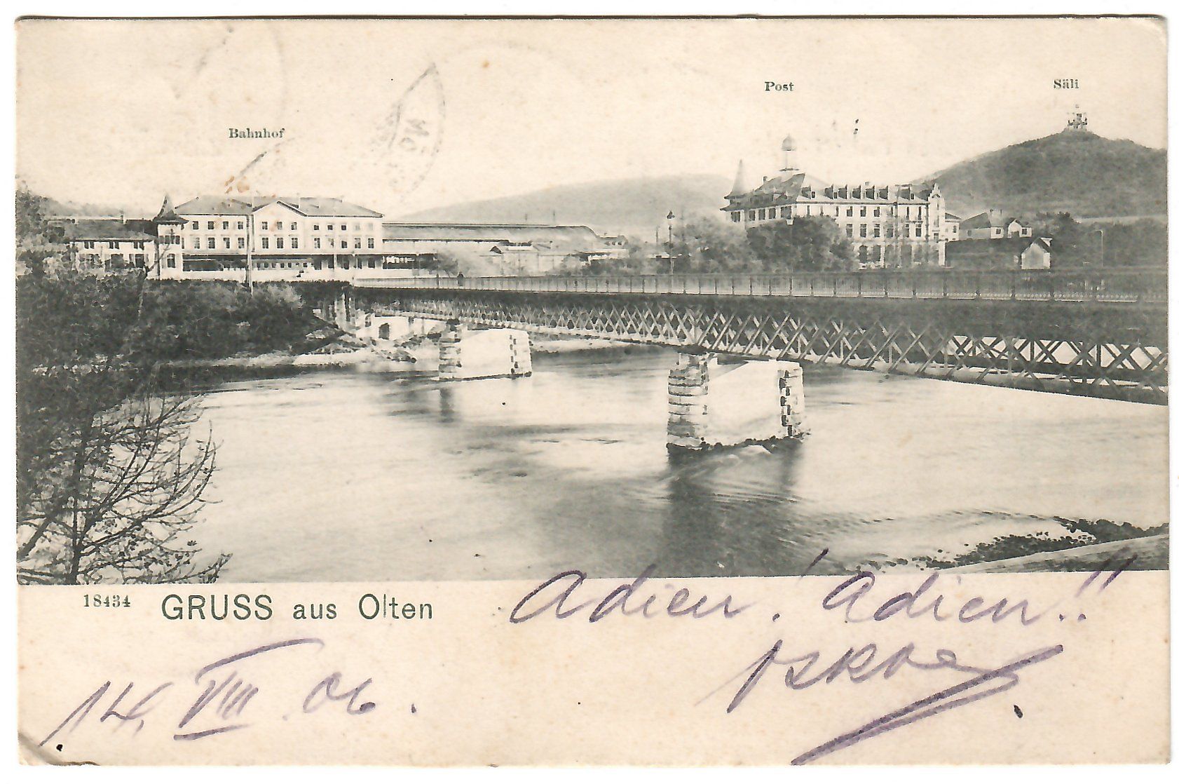 Ansichtskarten: Ansichtskarte  'Gruss aus Olten' – Gebraucht aus Kerns von etma3