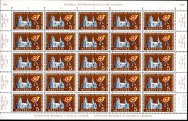 NAT. BRIEFMARKENAUSSTELLUNG LAUSANNE 1955 BOGEN **POSTFRISCH