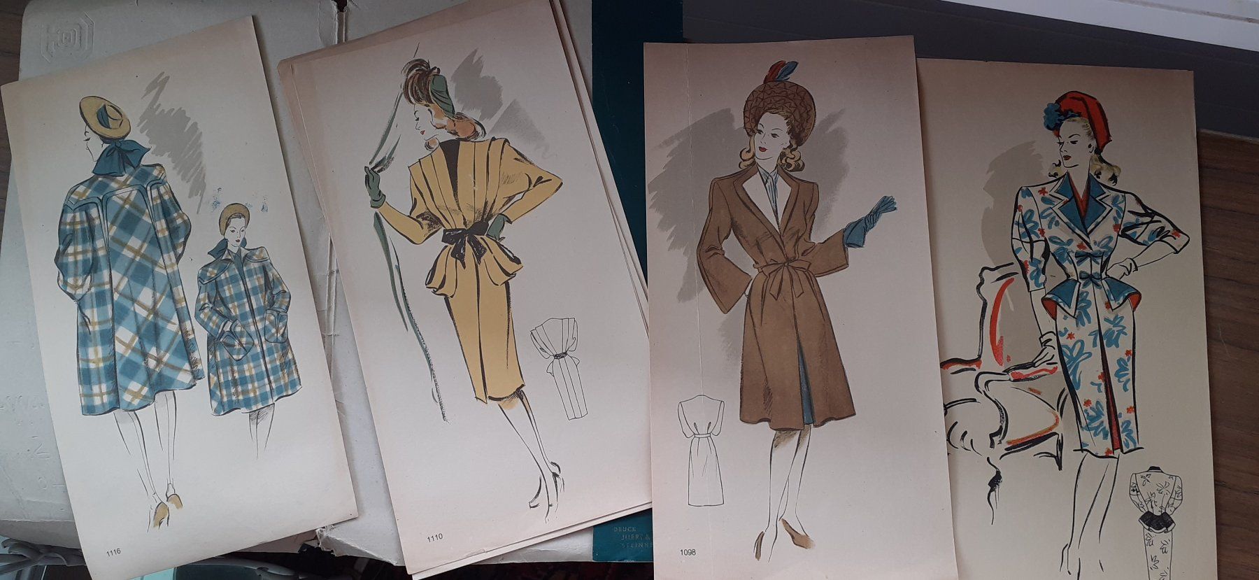 Cartamodelli: Modell-Mappe Mode Frühjahr Sommer 1946 – Usato da Mörschwil venduto da lindaswunderkiste 7