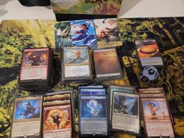 Mtg Avatar Sammlung mit Commanderbundle Box und sealed Lands