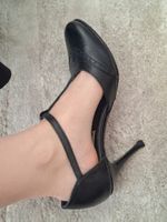 Imagine Handmade Tango Shoes, EU 38, Black Leather