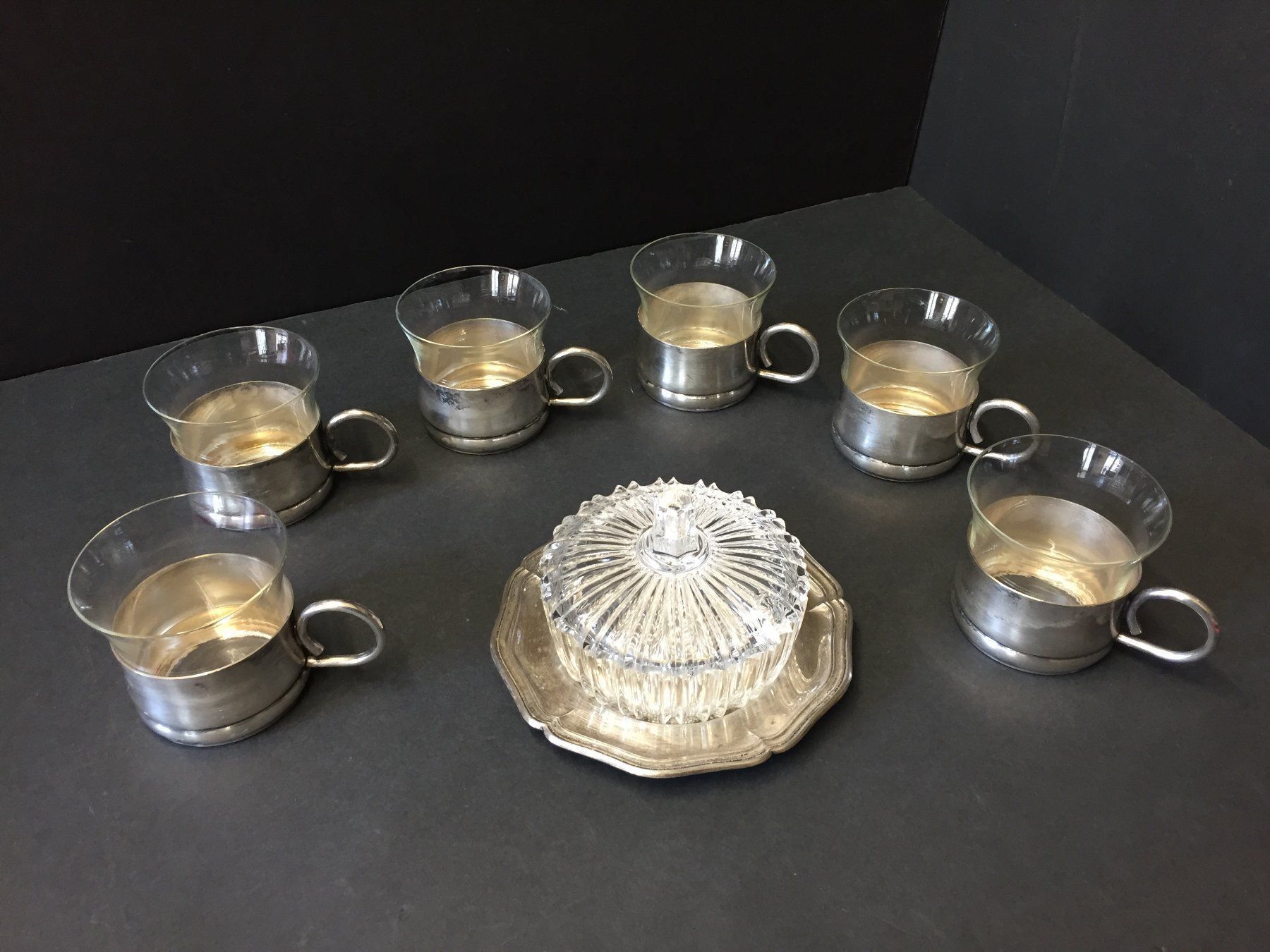 Geschirrsets: Vintage Tee / Kaffee Service Versilbert – Gebraucht aus Schaffhausen von vintageworld