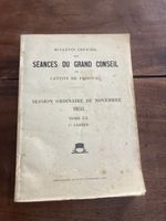 Bulletin Officiel Grand Conseil Fribourg 1958 Tome CX