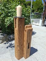 Altholzbalken Kerzenständer Blumenständer Altholz Dekoration