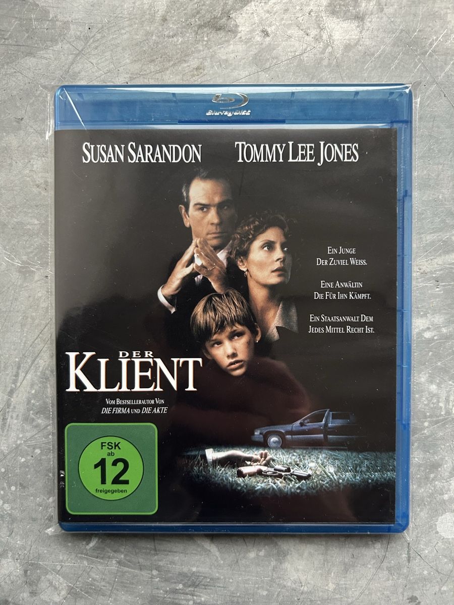 Tutti i DVDs: Der Klient - Bluray - Drama, Thriller [1994] – Usato da Winterthur venduto da lenolson