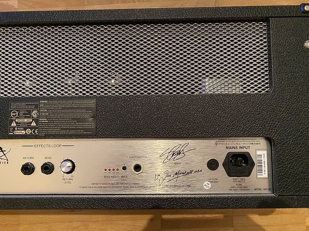 Amplificatori: Marshall AFD100 Slash Signature Amp – Usato da Langenthal venduto da Heritage2 3