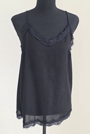 Top Spitzenträger Schwarz Grösse M 