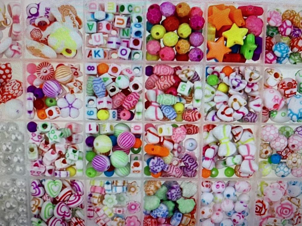 Vintageparts Porzellanperlen Mit Holo Effekt - 6 Mm, 10 Stück, Weiß, Für DIY Schmuck & Basteln