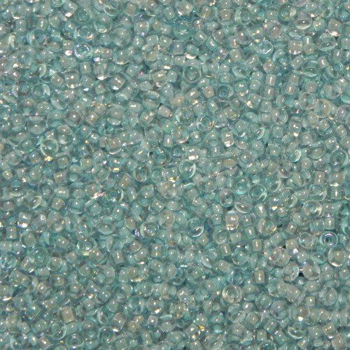 Perlen (unechte): Saatperlen Glacier Blue Crystal AB 3mm – Neu und originalverpackt aus Klingnau von SilberwindArt
