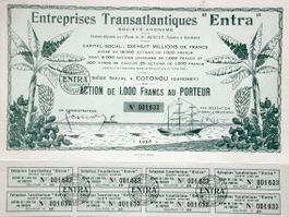 Entreprises Transatlantiques "Entra", Cotonou - 1928