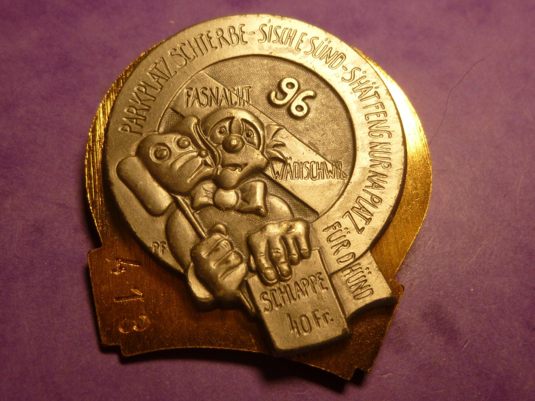 Placchette & Badge: WÄDISCHWIL 1996 GOLD – Usato da Ried (Muotathal) venduto da Mandarin02