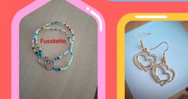 Schmuckset.2 Teilig ( 1Fusskette, 1 Ohrhänger)