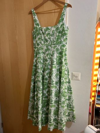 STAUD Wells Green Toille Dress US10, EU42