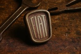 Original Fiat Oldtimer Emblem Kühlerfigur Rarität!