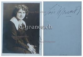 Lois Meredith (1890-1967) Schauspielerin - Autogramm