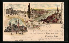 Litho Zürich, Bahnhof, Polytechnikum, T