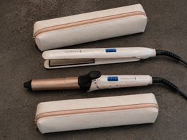 Set Remington Proluxe ceramic hair curler & straightner
