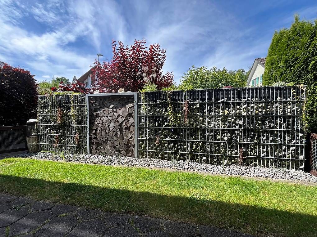 Paravents: Gabione Sichtschutz Steinmauer – D'occasion à Halden par asc_svq6 3