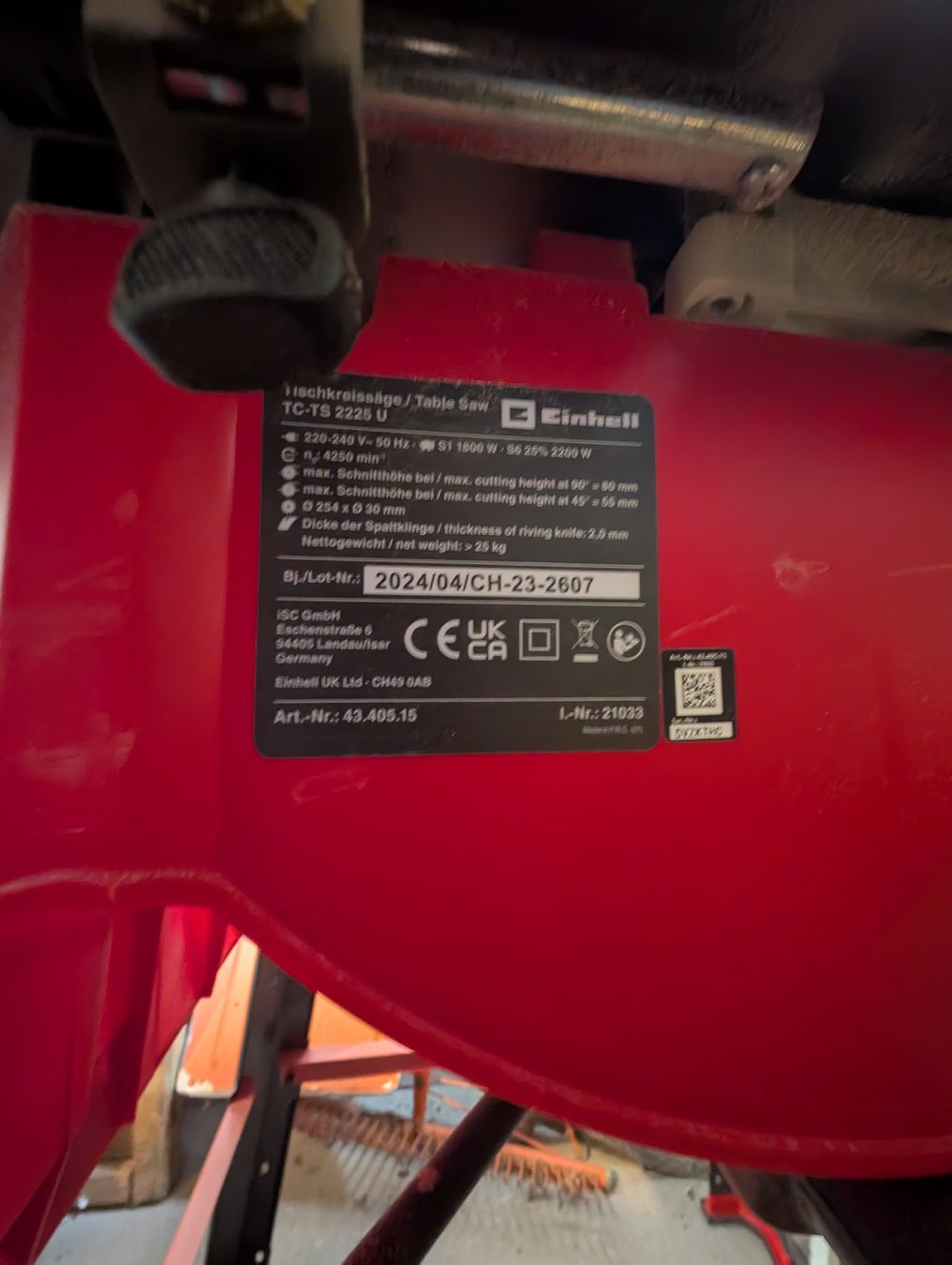 Einhell Seghe: Scie circulaire Einhell TC-TS 2225 U - comme neuve! – Nuovo (secondo la descrizione) da Bex venduto da ophelie.duc 4