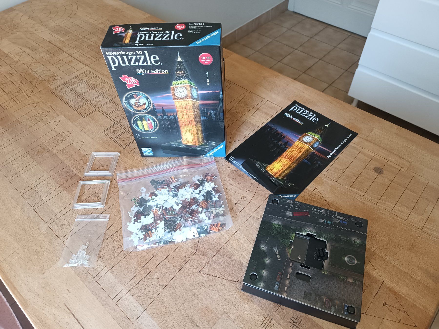 Ravensburger Puzzle: Ravensburger 3D-Puzzle Night Edition BIG BEN – Usato da Genève venduto da Mercedest7 1