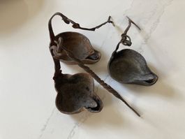 WUNDERSCHÖNE ÖLLAMPEN, 3 STK., ANTIK, HÄNGEND