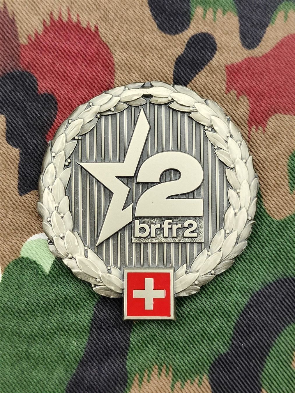Plaketten & Abzeichen: Béretemblem Grenzbrigade 2 – Gebraucht aus Bauma von SwissMilitaria