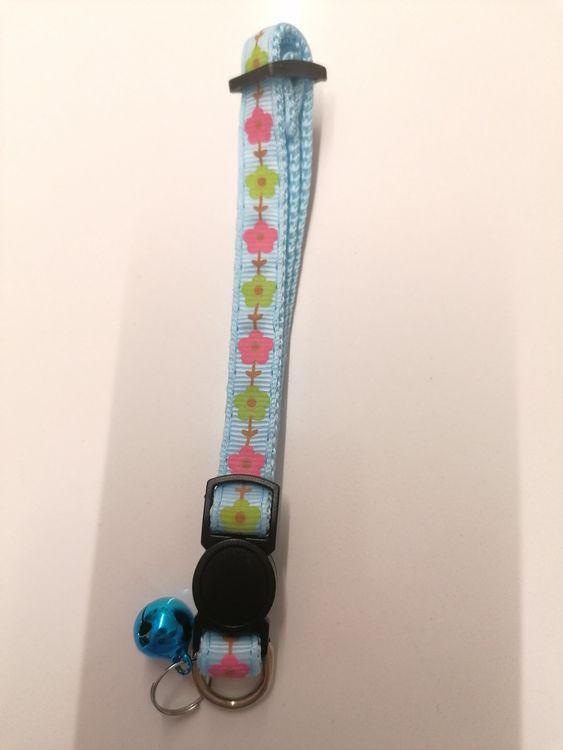 Katzenhalsband 'Sushi-Foodie' Mit Sicherheitsverschluss – Weiches Baumwollband, Größe XXS (15-25 Cm), Inkl. Anhänger