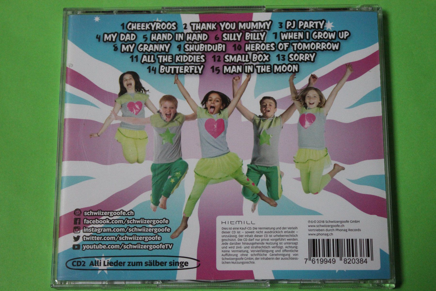 CD: Schwiizergoofe - Eusi Hits uf Englisch 2CDs 2013 – Usato da Tübach venduto da JamesStone 2