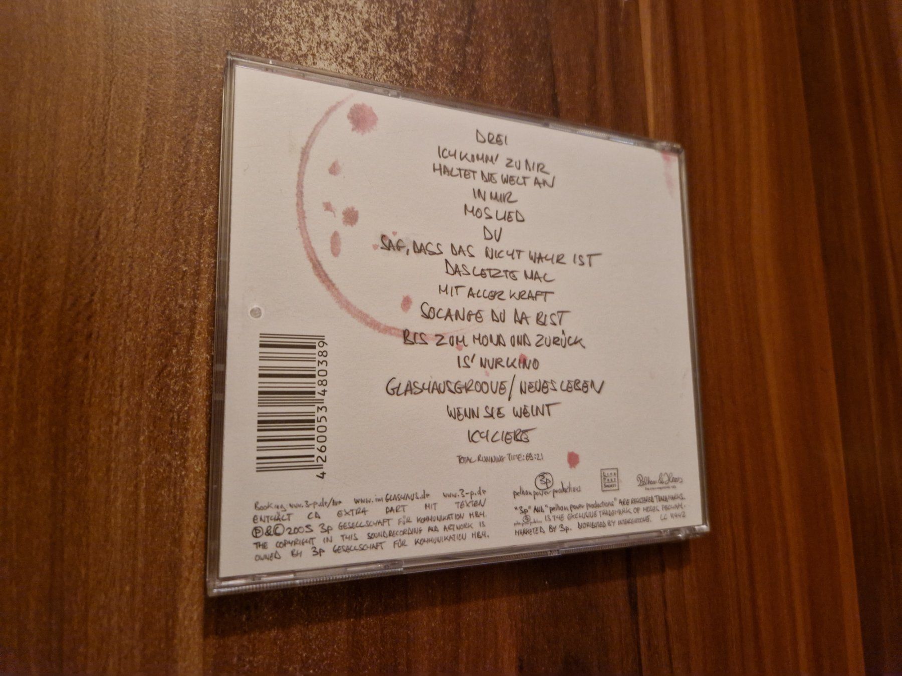 CD: Glashaus  - Drei – Usato da Wattenwil venduto da Mage66 1