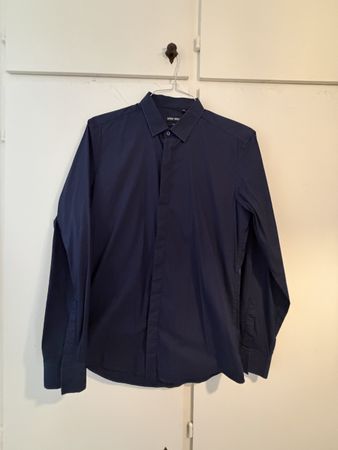 Camicia Antony Morato Slim blu taglia 50/L con macchia