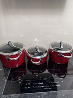 Silit Kochtopf Set Silargan rot drei Töpfe gebraucht