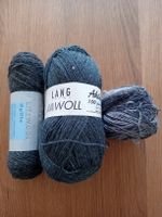 200gr.sockenWolle Lang Jawoll Citywool Grau meliert 