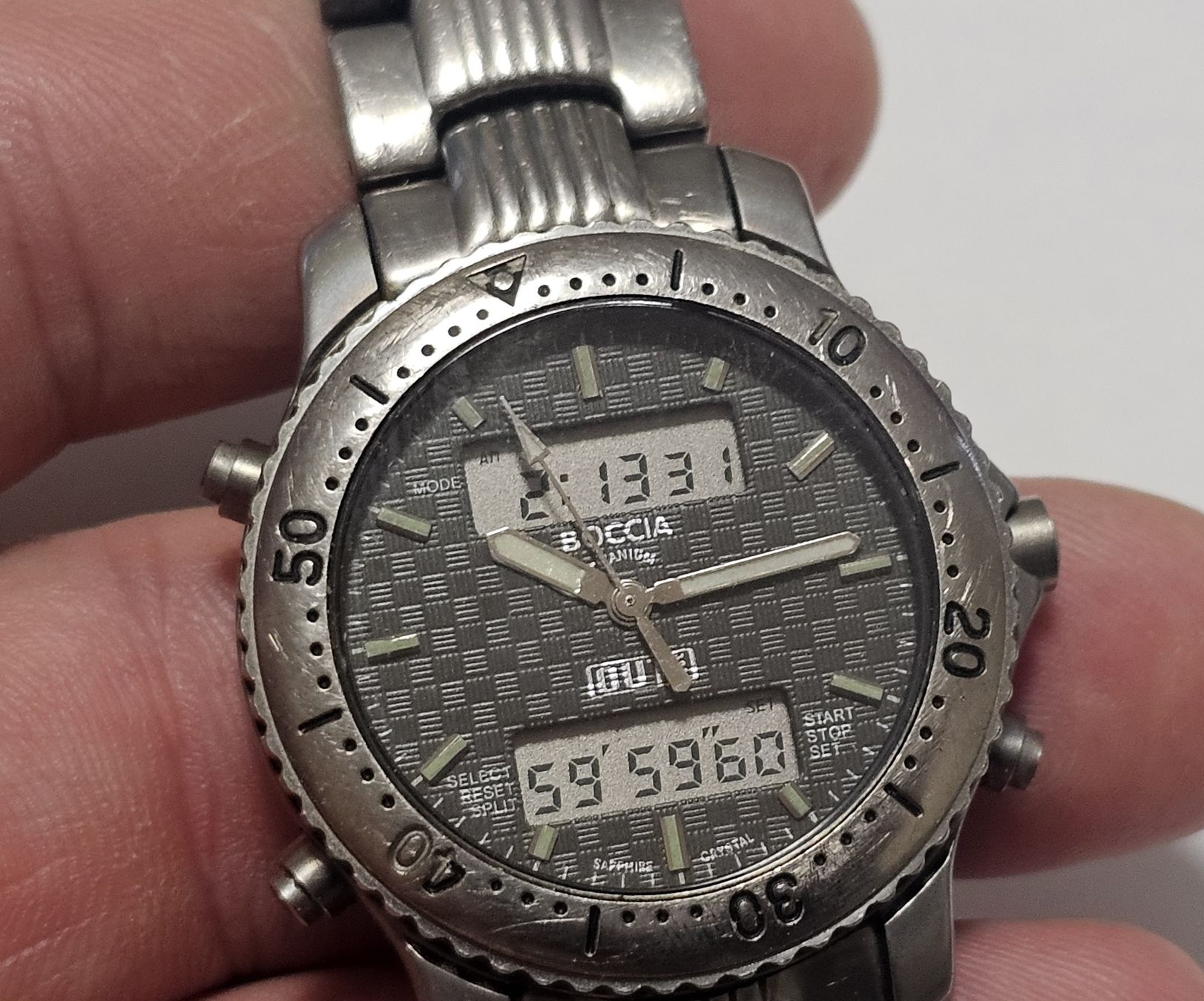 Orologi:  Boccia Titanium chronographe analogique/numérique  – Usato da Genève venduto da Fresko01