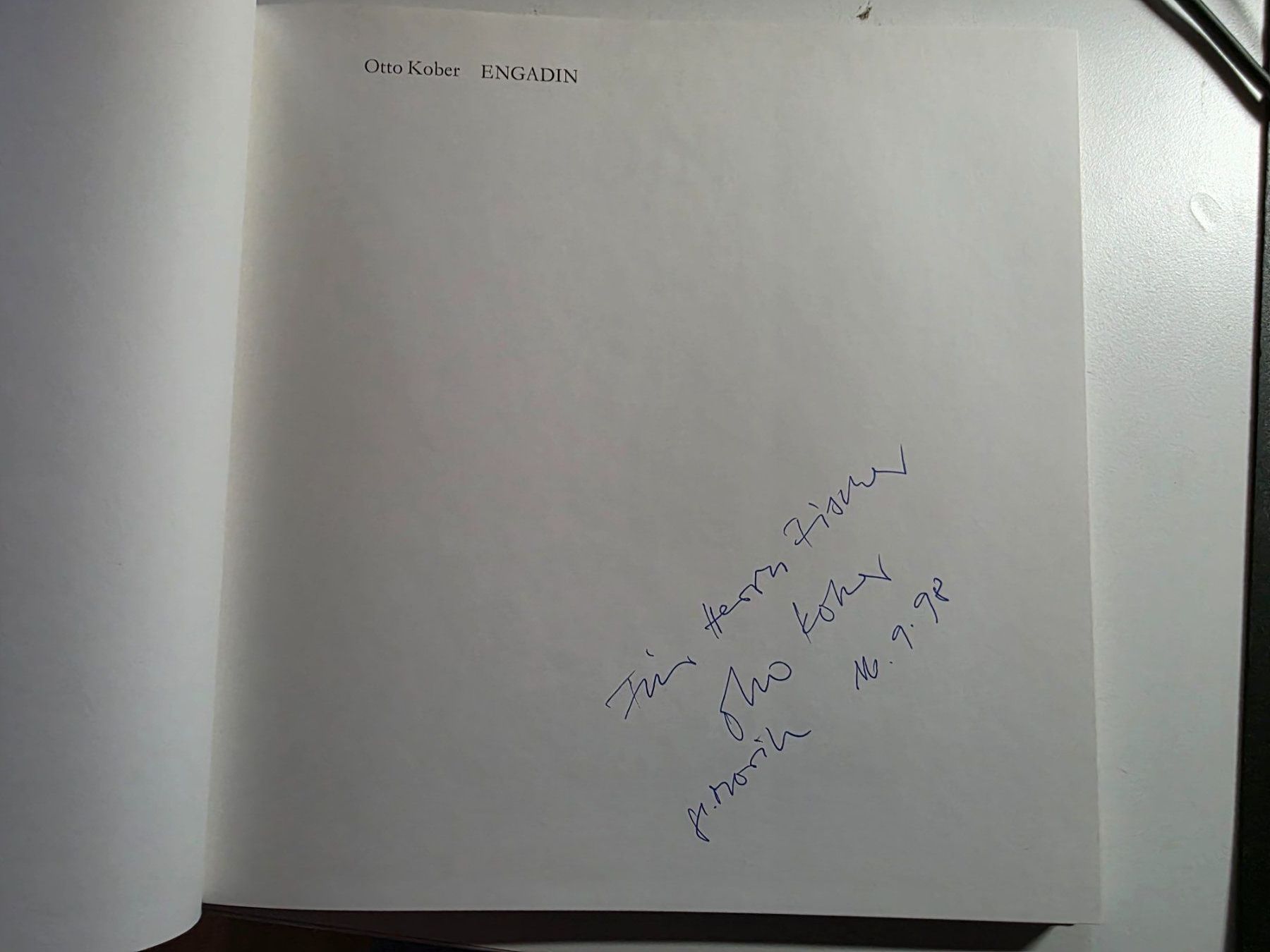 Libri: Otto Kober - ENGADIN - 1985 - signiert – Usato da Walterswil BE venduto da Lonitti 3