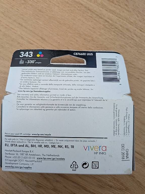 Cartucce per stampanti & toner: HP 343 Tri-color – Usato da Gland venduto da OleksandrB 1