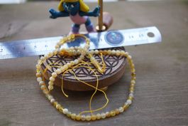 Honig Opal  Facettiert Kugel  Strang 4mm ca. 38cm (Räumung!)