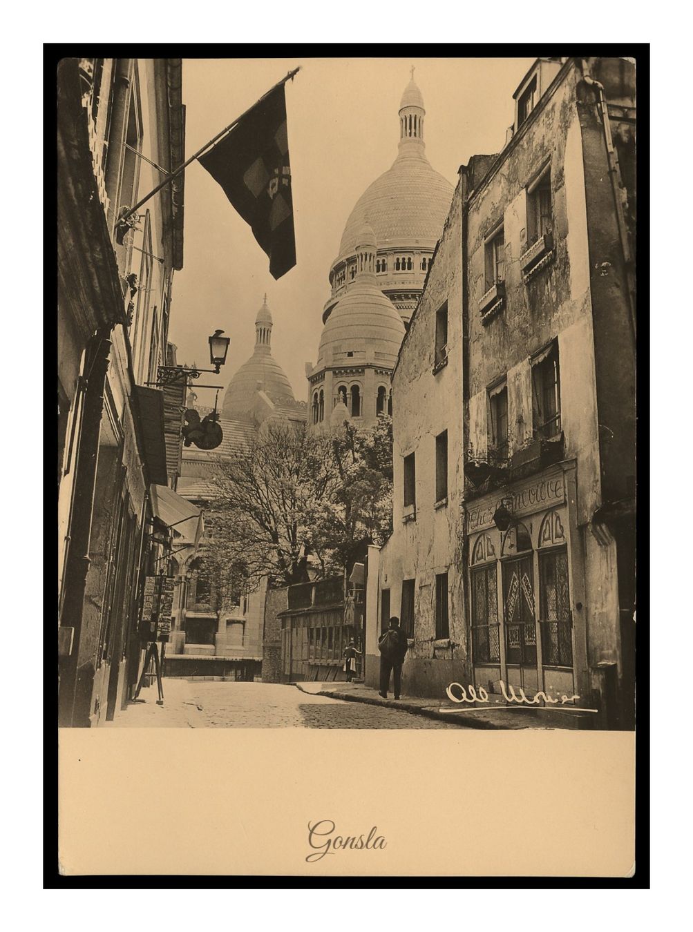 Cartoline postali: PARIS - 1951 "Albert Monnier" (Lot de 5x C.P. – Usato da Onex venduto da gonsla01 3