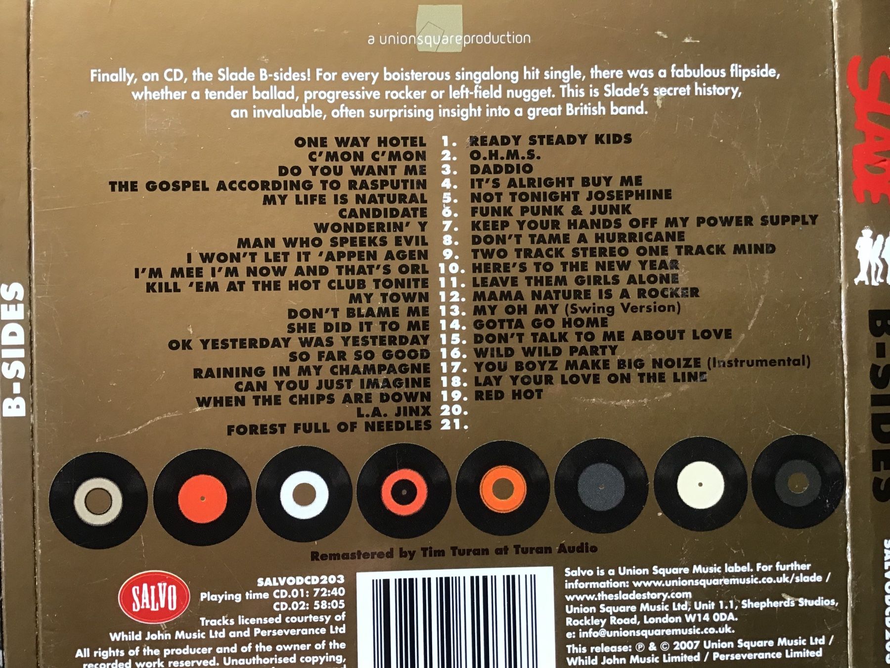 CDs: 2 CD Slade B-Sides (40 Tracks) – Gebraucht aus Fully von Ruby97 3