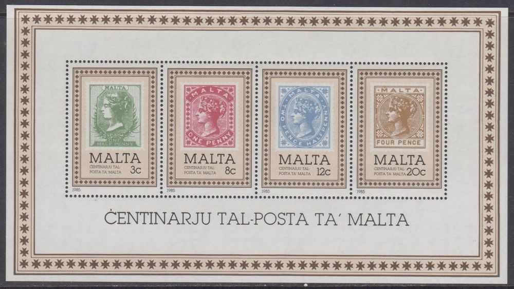 Goldhahn Briefmarken-Sammelset Malta – 100 Verschiedene Gestempelte Marken, Mischung