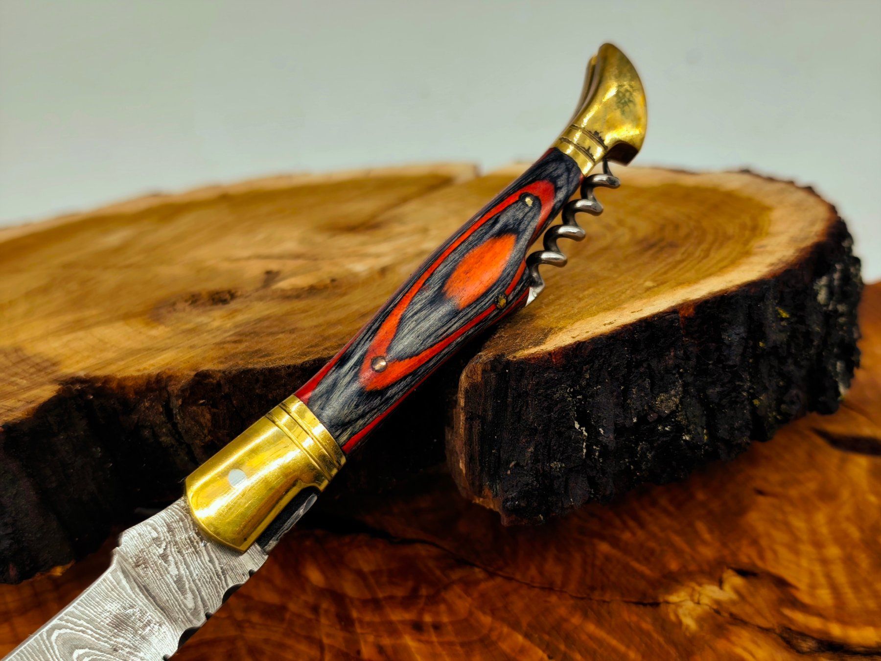 Accessori: Laguiole Damast Messer Klappmesser echtes Damastmesser – Nuovo e nell'imballaggio originale da Arlesheim venduto da Premius_1 4