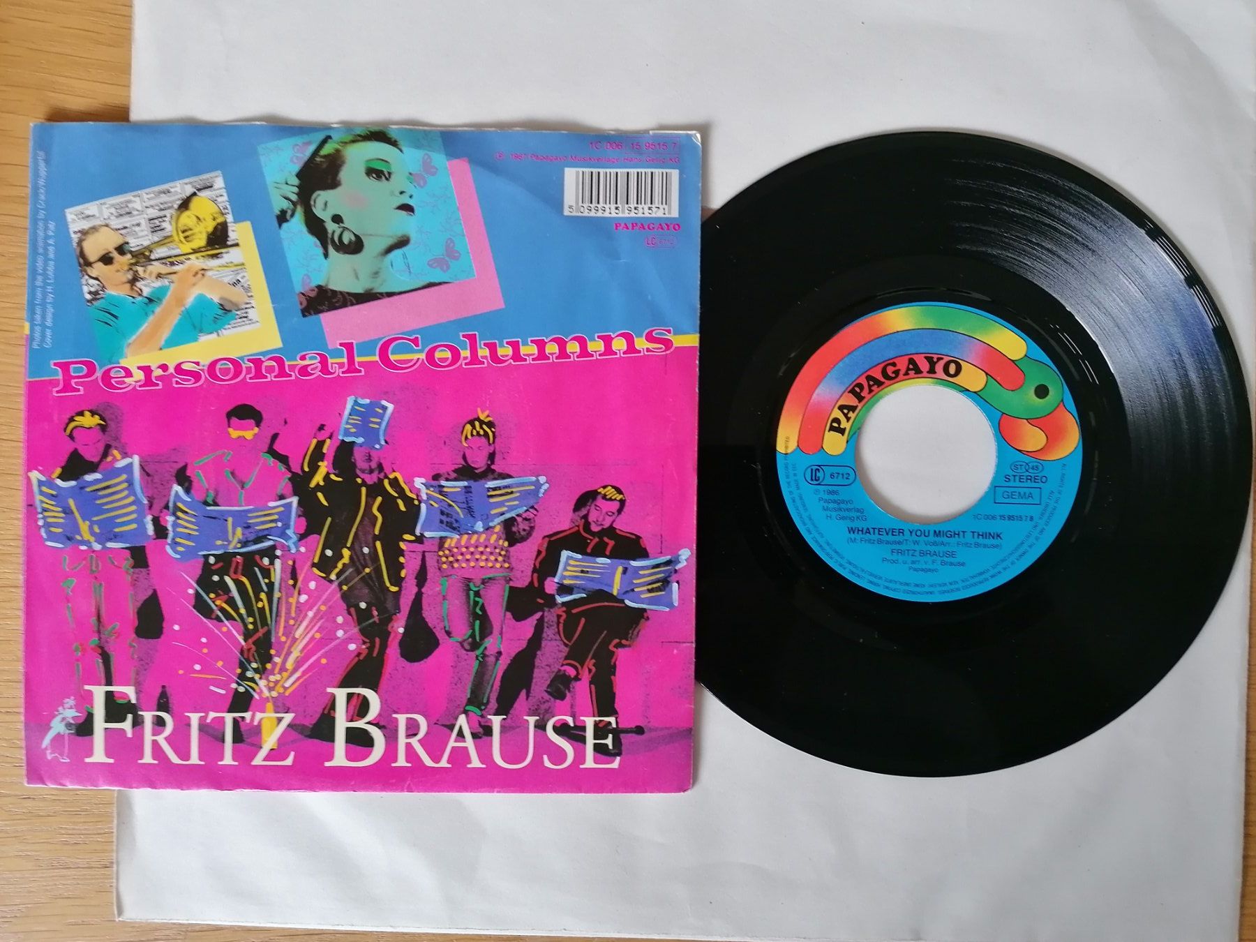 Vinyles: Fritz Brause  --  Personal Columns – D'occasion à Beinwil am See par Funkthesizer 1